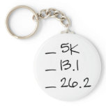 Running Goal Checklist Keychain