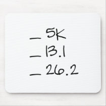 Running Goal Checklist Mousepad