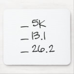 Running Goal Checklist Mousepad