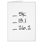 Running Goal Checklist Vertical Card