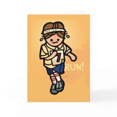 running greeting living. Greeting Card