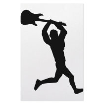 running guitar smasher stationery