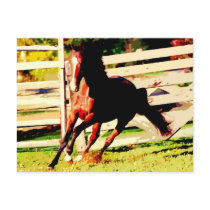 Running Horse postcards by hizli_art Running Horse postcards