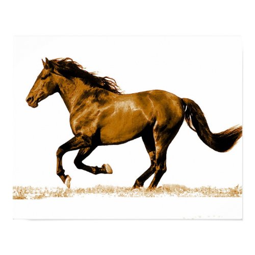 Running Horse Poster Print print