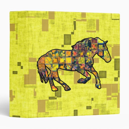 RUNNING HORSE SQUARED 1.5" Ring Binder