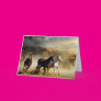 Running Horses Greeting Cards