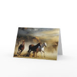 Running Horses Greeting Cards