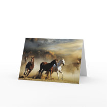 Running Horses cards