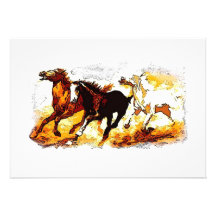 Running Horses Invitation