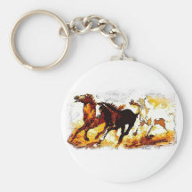Running Horses Keychains