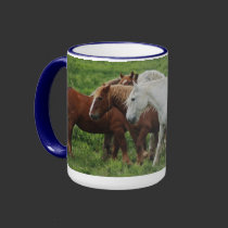 Running Horses Mug mugs