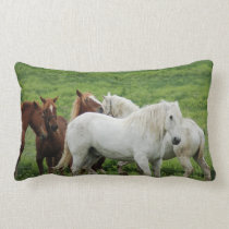 Running Horses Pillow pillows