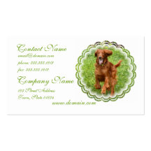 Running Irish Setter Business Cards