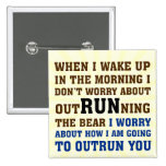 Running is about beating the competition pins