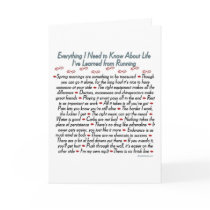 Running Life Lessons Good Luck cards