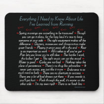 Running Life Lessons mousepads