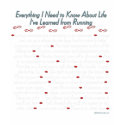Running Life Lessons t-shirts