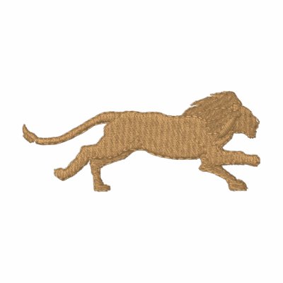 Running Lion Embroidered Jacket by ZazzleEmbroidery