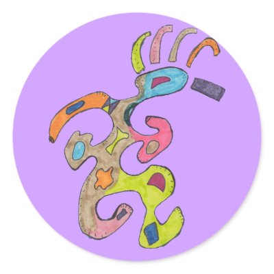 "Running Man" Abstract Sticker by RLMdesignes