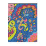 "Running Man" Original Abstract Post Card