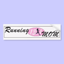 Running Mom 13.1 Bumper Stcker bumper stickers