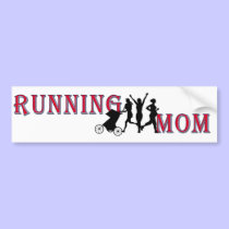 Running Mom bumper stickers