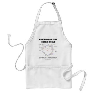 Running On The Krebs Cycle (Science Humor) Apron