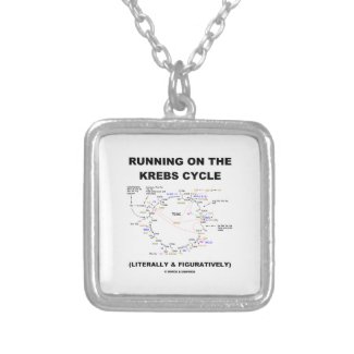 Running On The Krebs Cycle (Science Humor) Jewelry