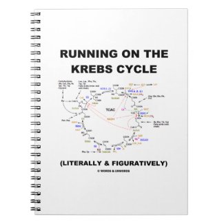 Running On The Krebs Cycle (Science Humor) Note Book