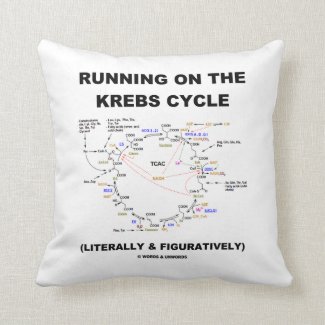 Running On The Krebs Cycle (Science Humor) Pillow