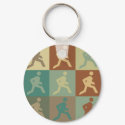Running Pop Art keychains by 1000suns Running Pop Art keychains