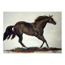 Running Quarter Horse posters by Blunderosa Running Quarter Horse posters
