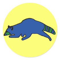 Running Raccoon sticker