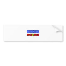 Running Rock Star Bumper Stickers