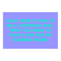 running shoes posters