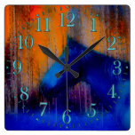 Running Stallion & Fantasy Horse-lover Modern Art Square Wall Clock