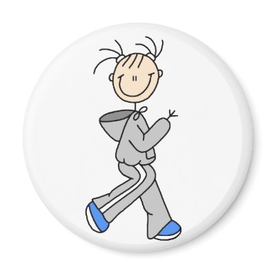 Running Stick Figure Magnet by stick_figures