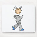 Running Stick Figure Mousepad by stick_figures Running Stick Figure Mousepad