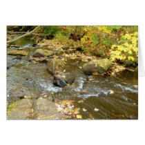 Running Stream Greeting Card by pammys Running Stream Greeting Card