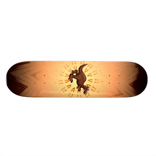 Running TRex Dinosaur Skateboard Zazzle