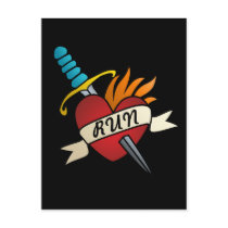 Running Tattoo Postcard