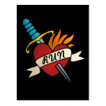 Running Tattoo Postcard