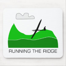 Running the Ridge ... Soaring Gliding Mouse Pad