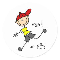 Running To Base Sticker