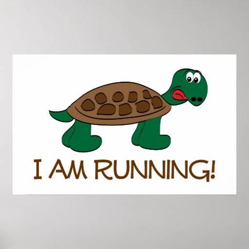 Running Tortoise Print