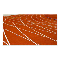 running track business card templates