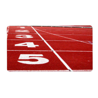 Running Track Shipping, Address, &amp; Return Address Labels | Zazzle