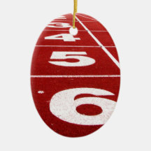 Running track ornaments