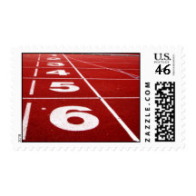 Running track postage stamp