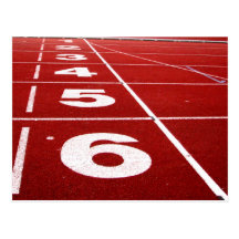 Running track postcard